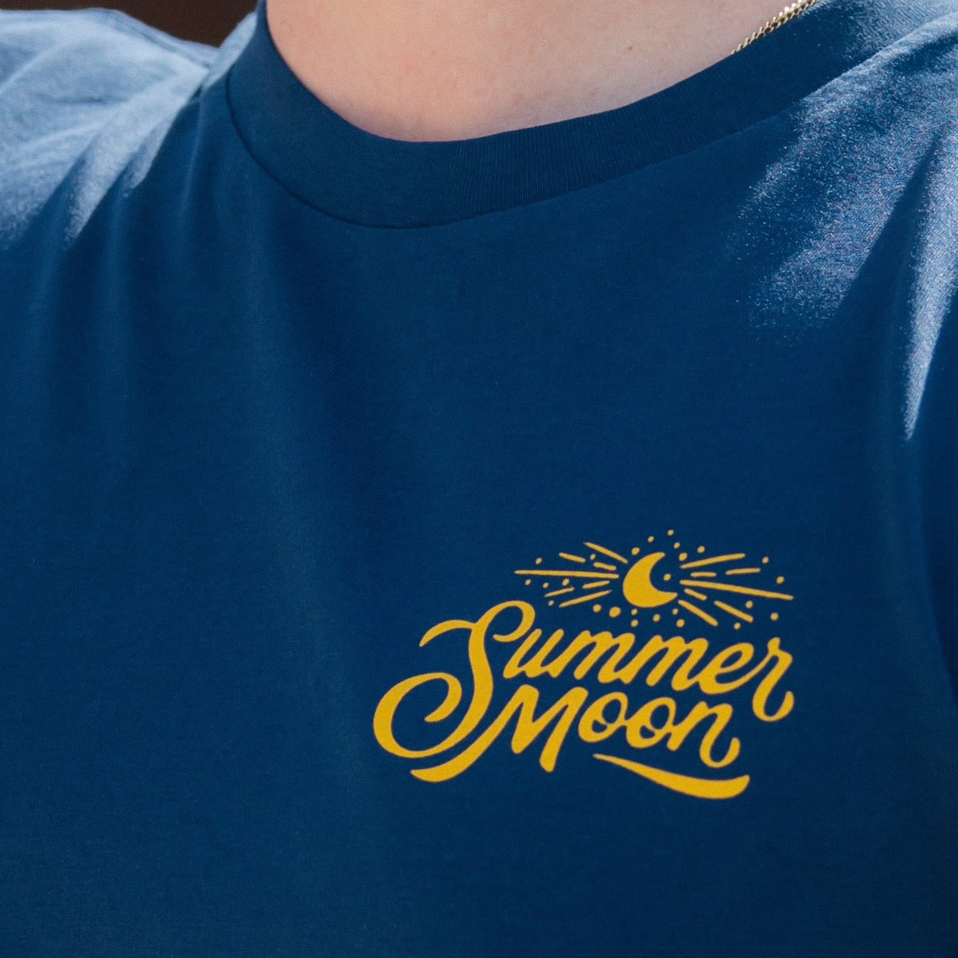 Real Fire, Real Flavor Tee Cobalt