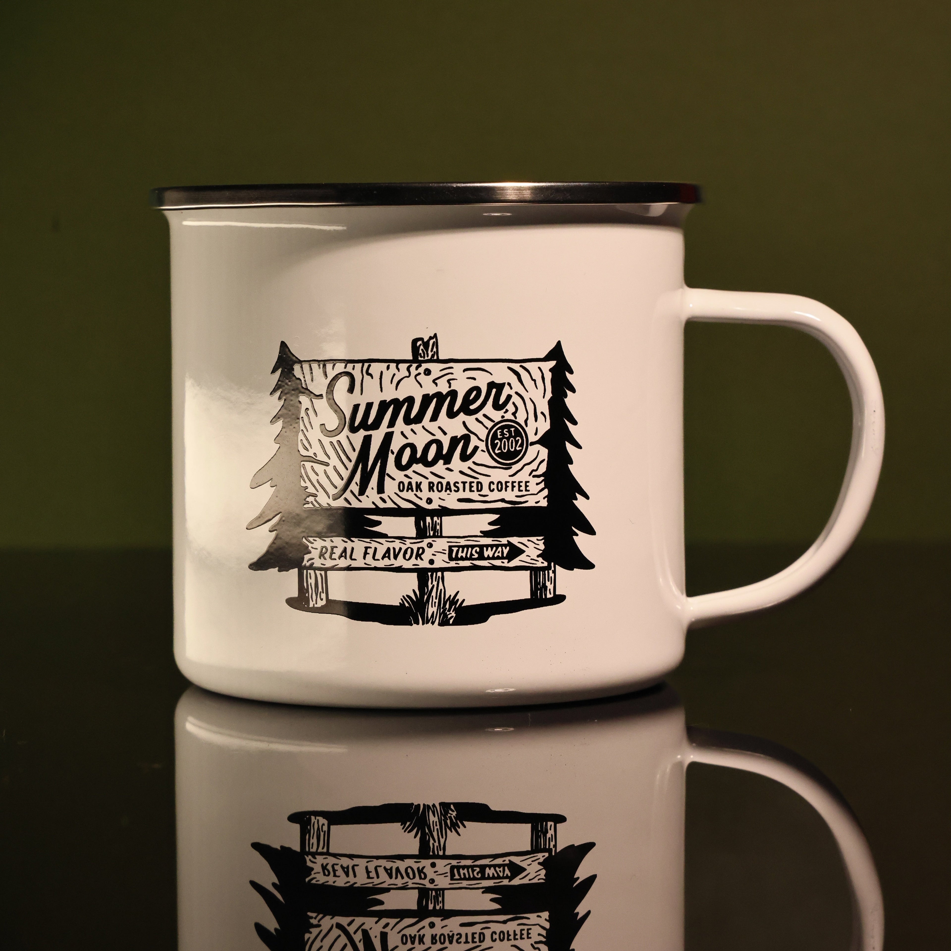 Camp Sign Enamel Mug