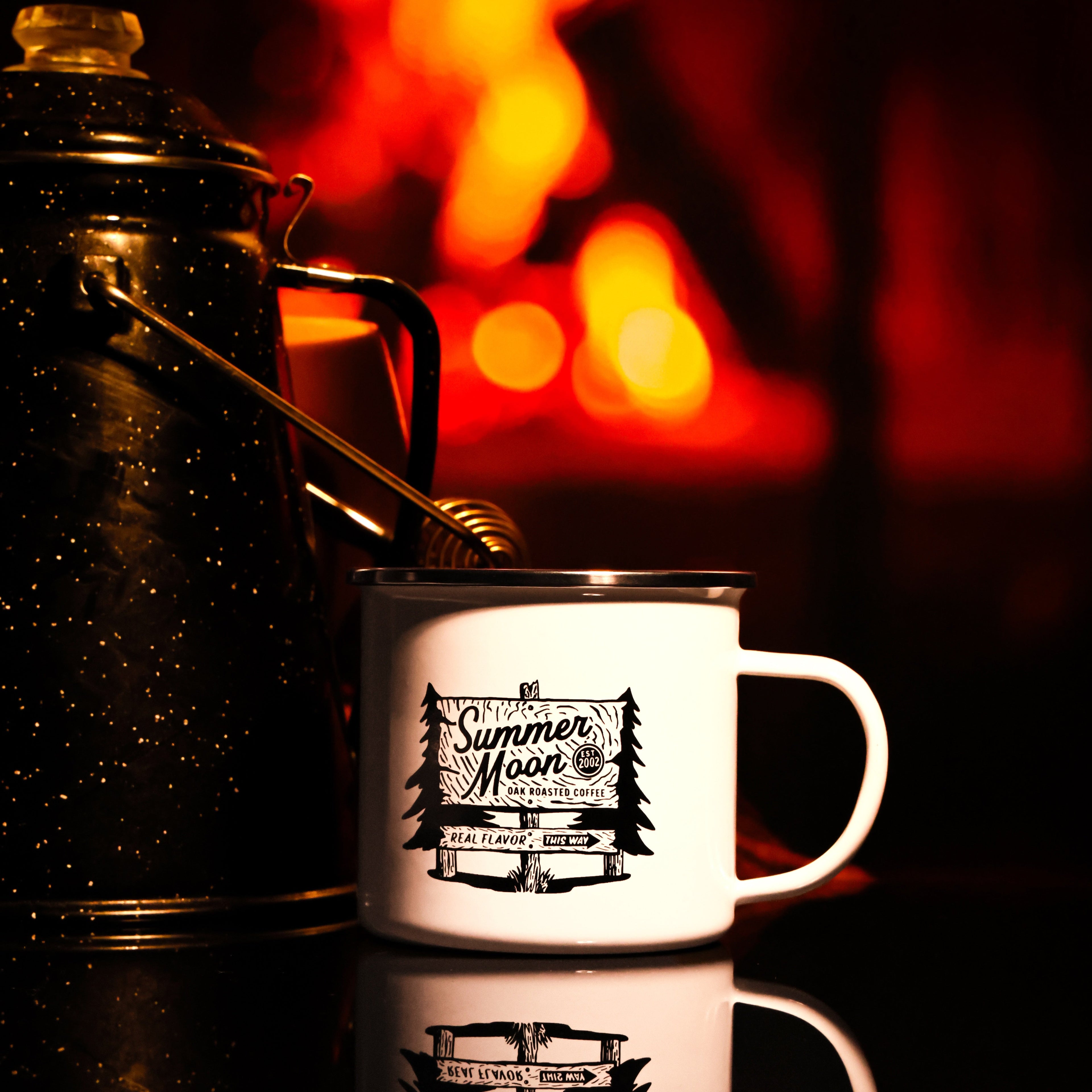 Camp Sign Enamel Mug